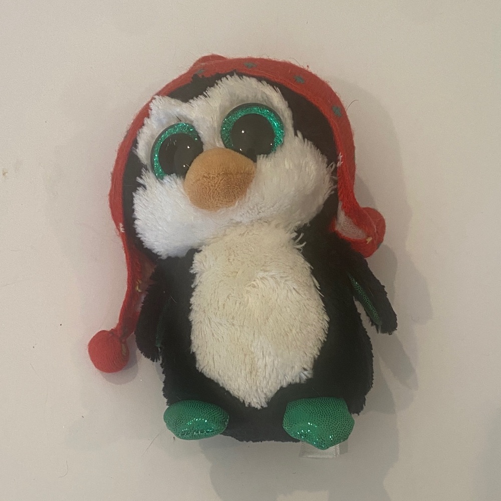 Beanie Boos Plush Penguin with Red Hat Freeze
